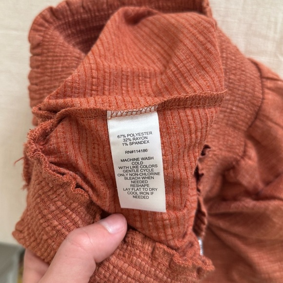 89th & Madison Terracotta Midi Skirt - Picture 5 of 5